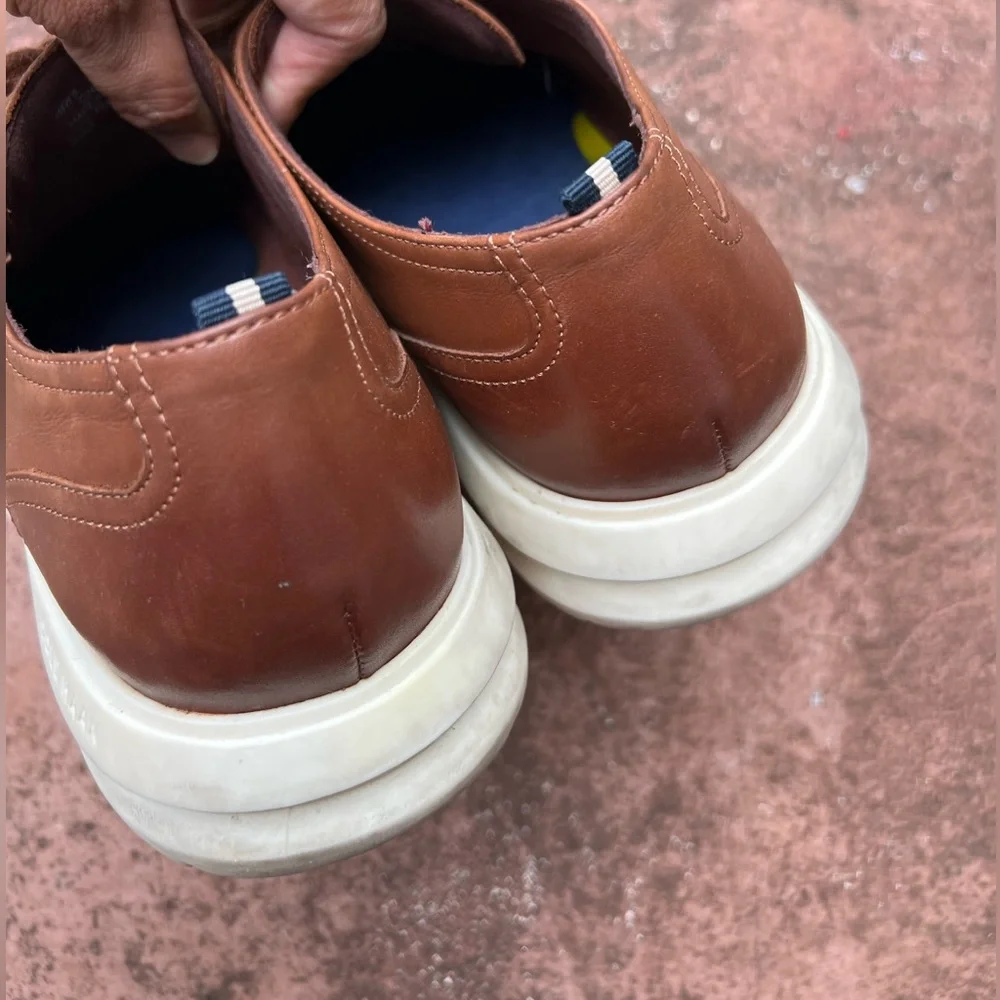 Cole Haan Grand British Tan Brown Leather Shoes Size 11‎